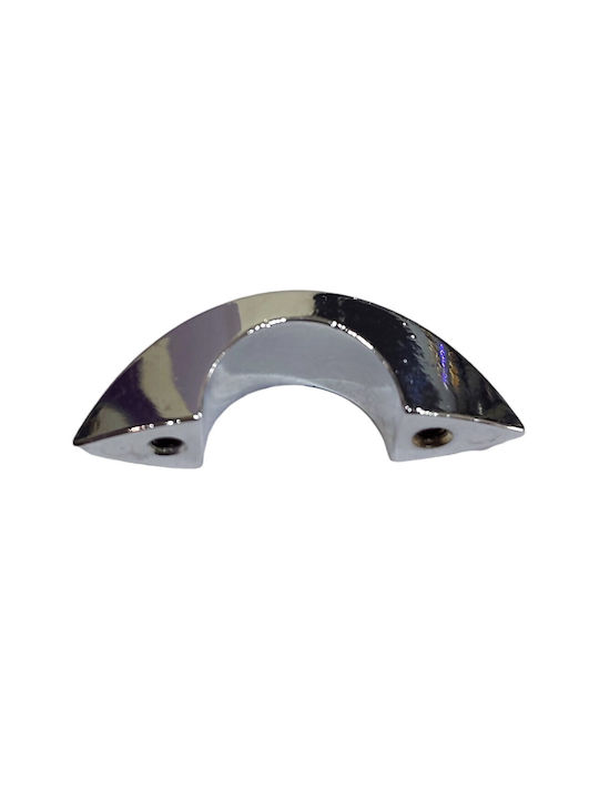 Italienischer Möbelgriff Eureka 0936-032-ino Chrom Hochglanz Durchmesser 3,2cm