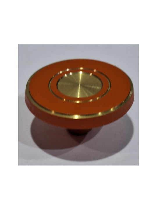 Italienisches Messing Möbelknopf Euro-fer 11040-brz2 Gold-Orange Durchmesser 25