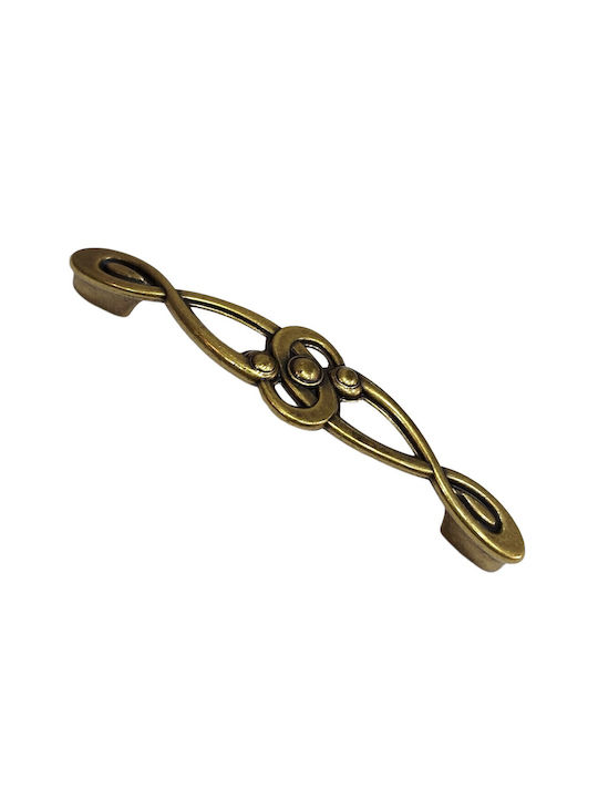 Italian Furniture Handle Euro-fer 0193-brz1 Bronze Diameter 12.8cm