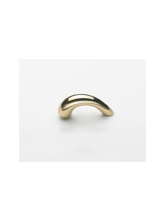 Italian Furniture Handle Eureka 0475-032 Gold 3.2cm Glossy