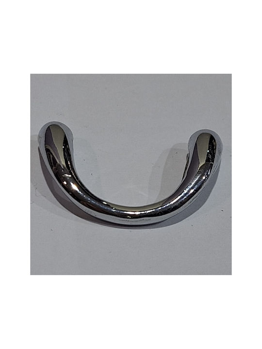 Mâner de Mobilier Italian Eureka 0477-032-ino1 Culoare Full Face Crom Lucios Dimensiune 3,2cm