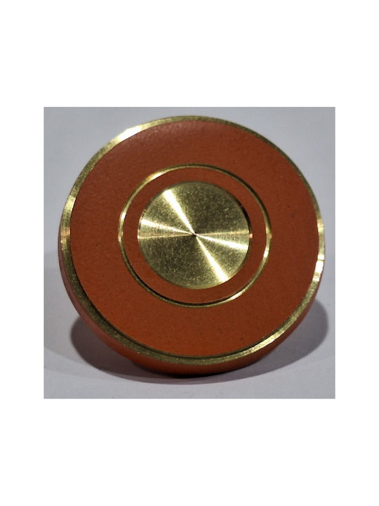 Italienisches Messing Möbelknopf Euro-fer 11040-brz2 Gold-Orange Durchmesser 25