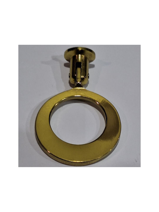 Handmade Brass Furniture Knob Omp Porro 10610-oro1 Gold Polished Diameter 45