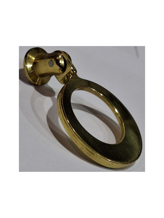Handmade Brass Furniture Knob Omp Porro 10610-oro1 Gold Polished Diameter 45