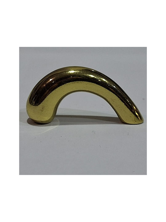 Italian Furniture Handle Eureka 0475-032 Gold 3.2cm Glossy