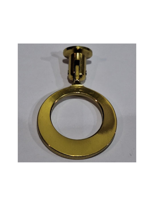 Handmade Brass Furniture Knob Omp Porro 10610-oro1 Gold Polished Diameter 45