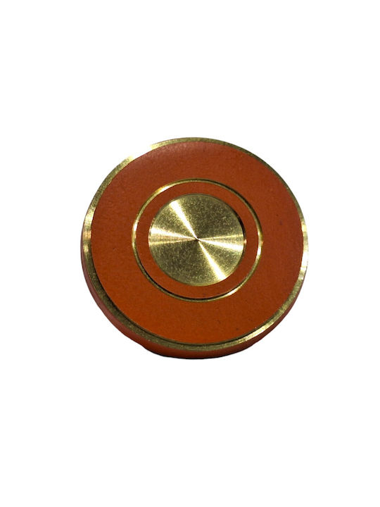 Italienisches Messing Möbelknopf Euro-fer 11040-brz2 Gold-Orange Durchmesser 25