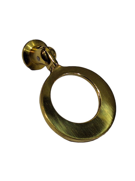 Handmade Brass Furniture Knob Omp Porro 10610-oro1 Gold Polished Diameter 45