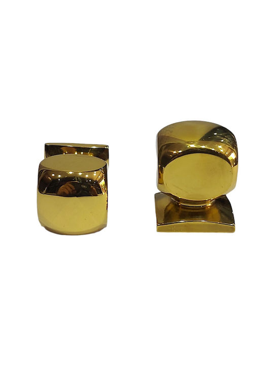 Italian Brass Furniture Knob Omp Porro 11408-000-20a1 1 Piece Glossy Gold Diameter 25