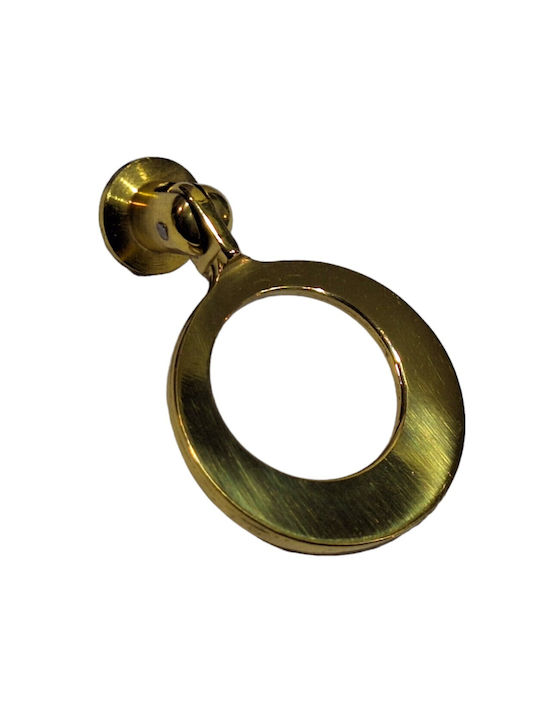 Handmade Brass Furniture Knob Omp Porro 10610-oro1 Gold Polished Diameter 45