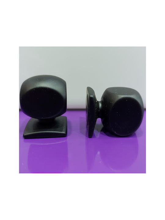 Italian Brass Furniture Knob Omp Porro 11419-000-20a1 Matte Black Diameter 22
