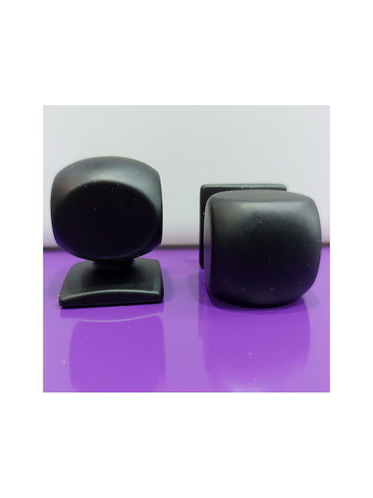 Italian Brass Furniture Knob Omp Porro 11418-000-20a1 Matte Black Diameter 25