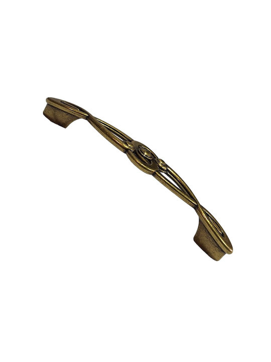 Italian Furniture Handle Euro-fer 0193-brz1 Bronze Diameter 12.8cm