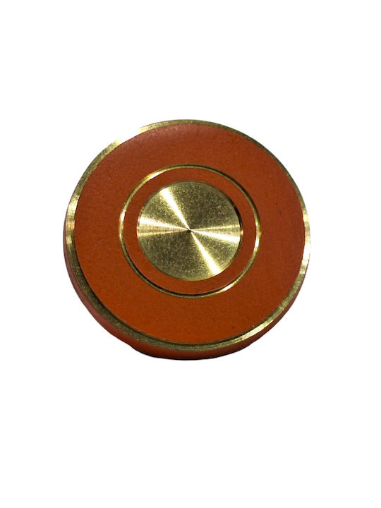 Italienisches Messing Möbelknopf Euro-fer 11040-brz2 Gold-Orange Durchmesser 25