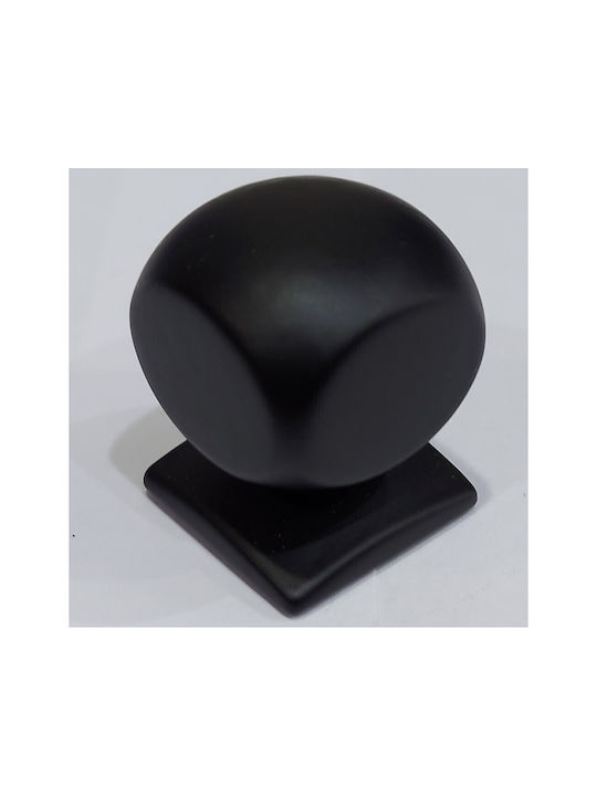 Italian Brass Furniture Knob Omp Porro 11418-000-20a1 Matte Black Diameter 25