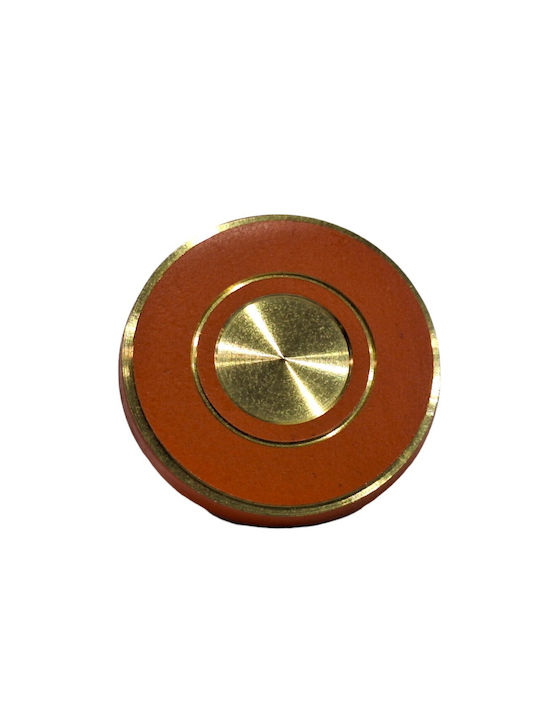 Italienisches Messing Möbelknopf Euro-fer 11040-brz2 Gold-Orange Durchmesser 25