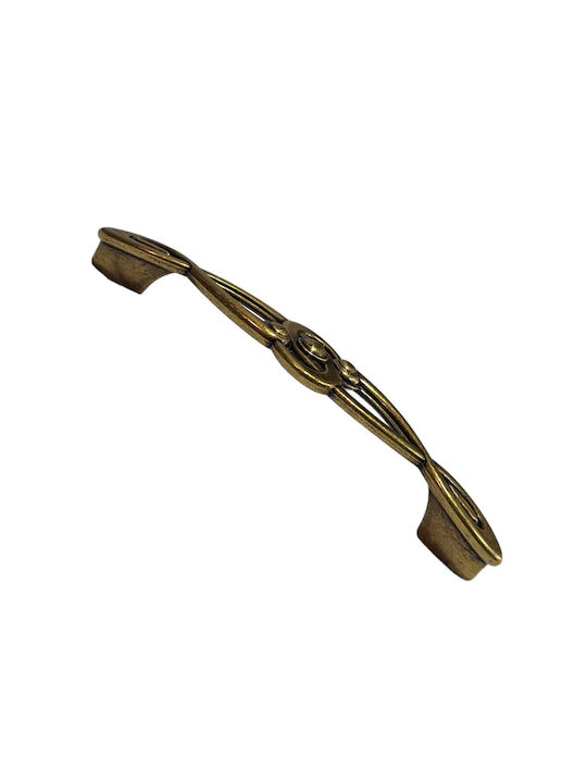 Italian Furniture Handle Euro-fer 0193-brz1 Bronze Diameter 12.8cm
