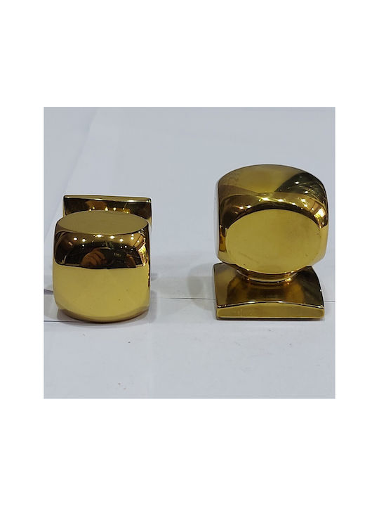 Italian Brass Furniture Knob Omp Porro 11408-000-20a1 1 Piece Glossy Gold Diameter 25