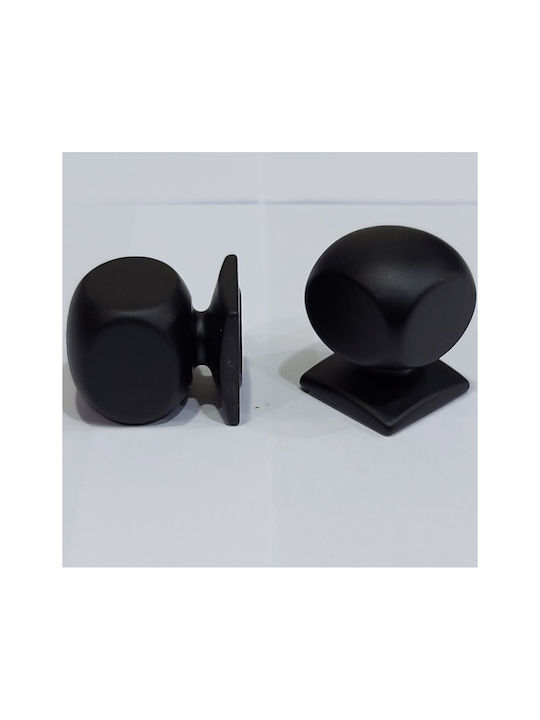 Italian Brass Furniture Knob Omp Porro 11418-000-20a1 Matte Black Diameter 25