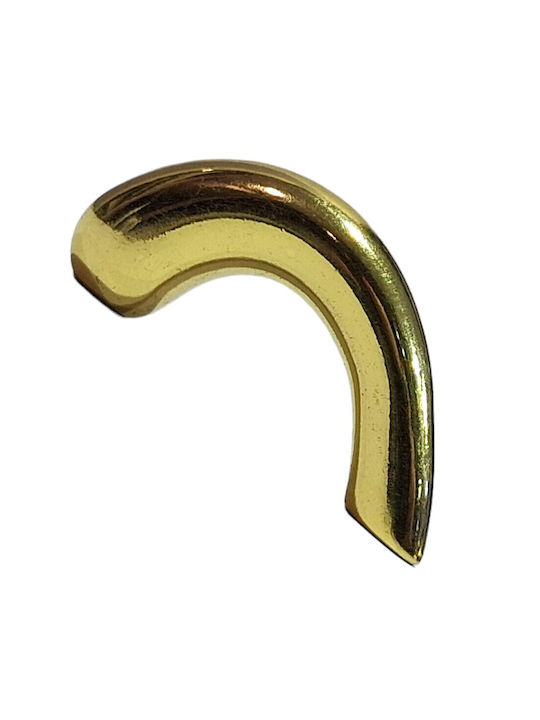 Italian Furniture Handle Eureka 0475-032 Gold 3.2cm Glossy