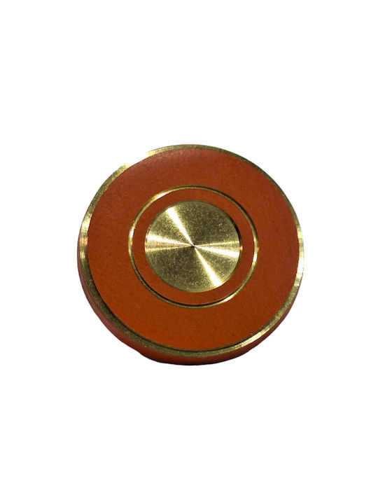 Italienisches Messing Möbelknopf Euro-fer 11040-brz2 Gold-Orange Durchmesser 25