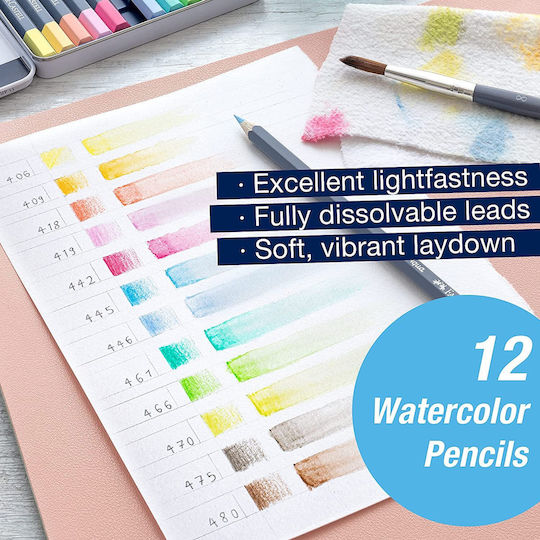 Faber-Castell Awf Gold Metal Pastel Colored Pencil Set Package of 1 packages
