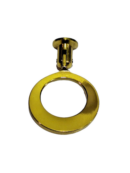 Handmade Brass Furniture Knob Omp Porro 10610-oro1 Gold Polished Diameter 45