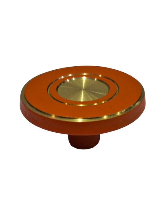 Italienisches Messing Möbelknopf Euro-fer 11040-brz2 Gold-Orange Durchmesser 25