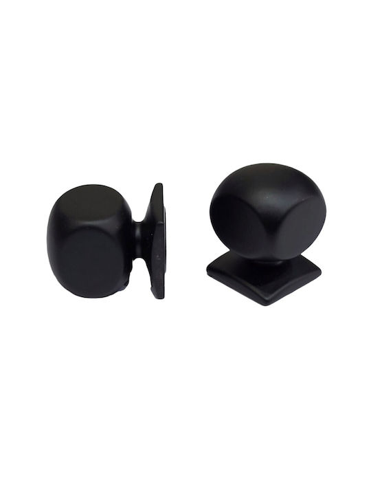 Italian Brass Furniture Knob Omp Porro 11418-000-20a1 Matte Black Diameter 25