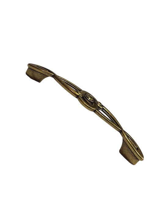 Italian Furniture Handle Euro-fer 0193-brz1 Bronze Diameter 12.8cm