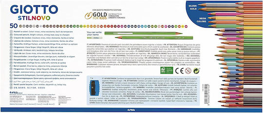 Giotto Stilnovo Colored Pencils Colored Pencil Set With Sharpener Package of 1 packages