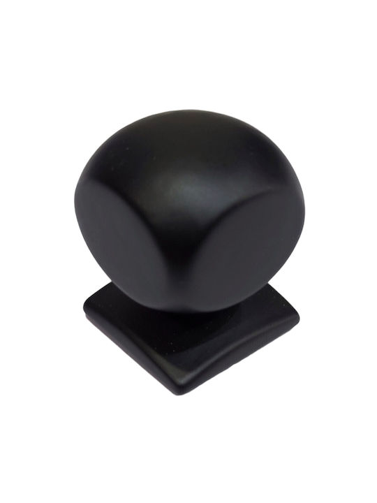 Italian Brass Furniture Knob Omp Porro 11418-000-20a1 Matte Black Diameter 25