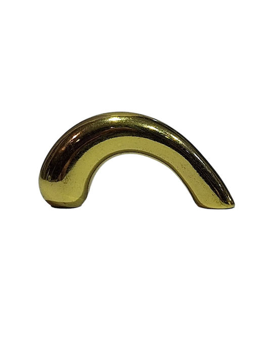 Italian Furniture Handle Eureka 0475-032 Gold 3.2cm Glossy