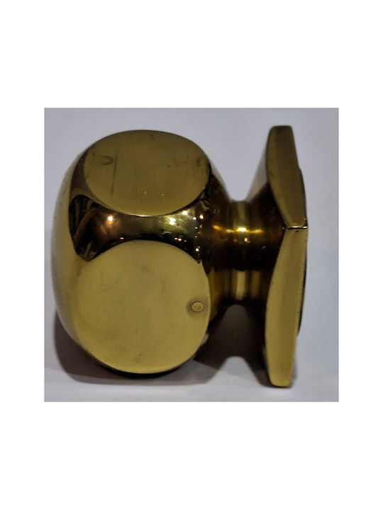 Italian Brass Furniture Knob Omp Porro 11408-000-20a1 1 Piece Glossy Gold Diameter 25