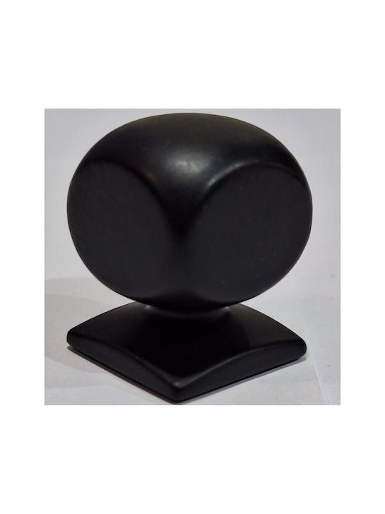 Italian Brass Furniture Knob Omp Porro 11418-000-20a1 Matte Black Diameter 25