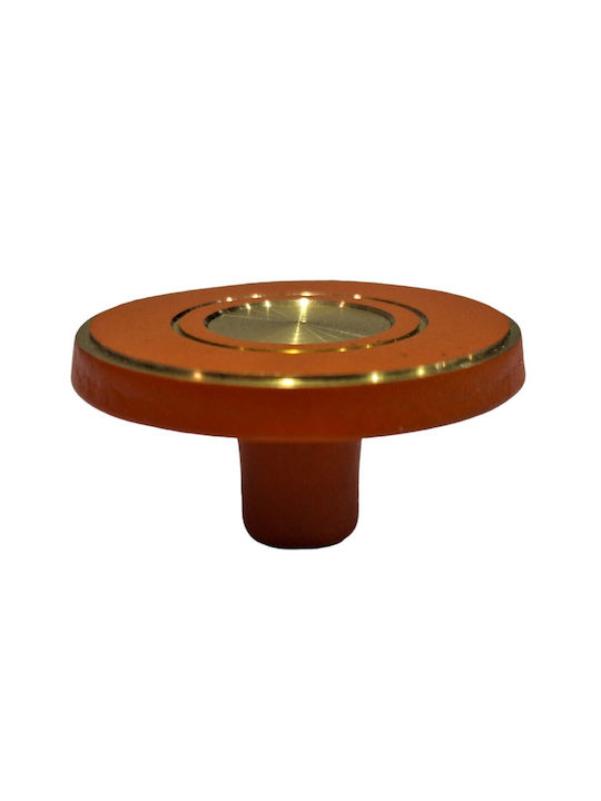 Italienisches Messing Möbelknopf Euro-fer 11040-brz2 Gold-Orange Durchmesser 25