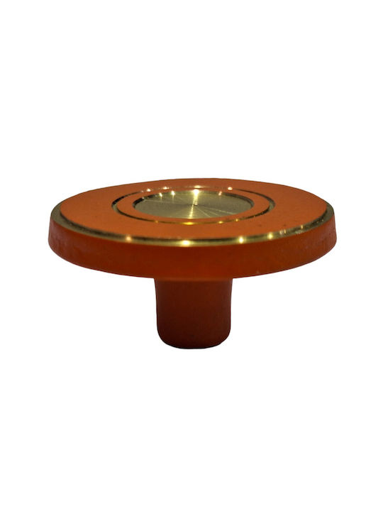 Italienisches Messing Möbelknopf Euro-fer 11040-brz2 Gold-Orange Durchmesser 25