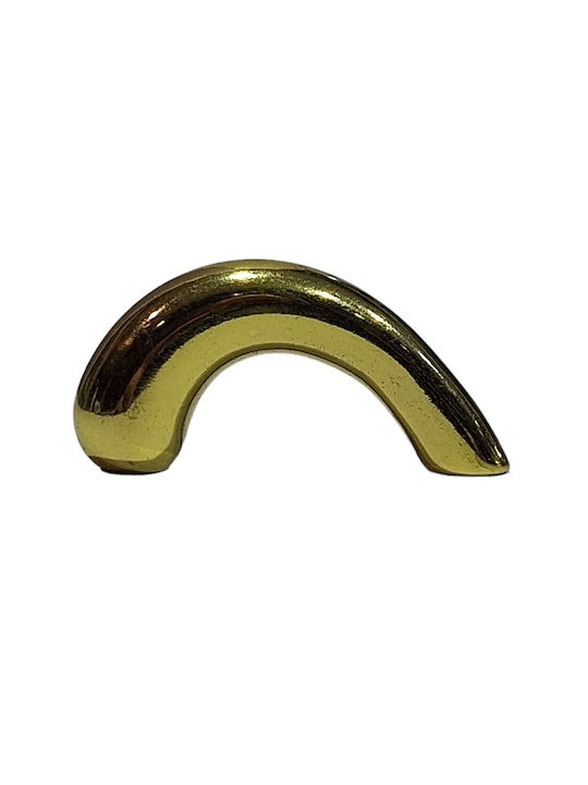 Italian Furniture Handle Eureka 0475-032 Gold 3.2cm Glossy