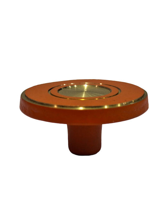 Italienisches Messing Möbelknopf Euro-fer 11040-brz2 Gold-Orange Durchmesser 25