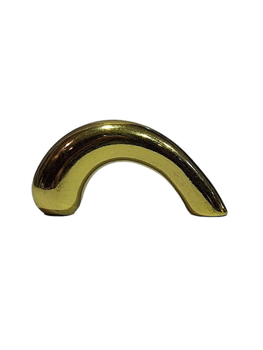 Italian Furniture Handle Eureka 0475-032 Gold 3.2cm Glossy