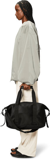 Rains Hilo Weekend Bag Small Σακ Βουαγιάζ 18lt Black Grain Υφασμάτινο Μ40xΠ20xΥ23εκ.