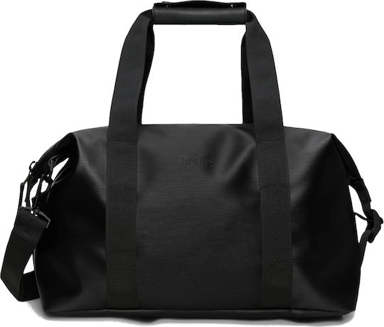 Rains Hilo Weekend Bag Small Σακ Βουαγιάζ 18lt Black Grain Υφασμάτινο Μ40xΠ20xΥ23εκ.