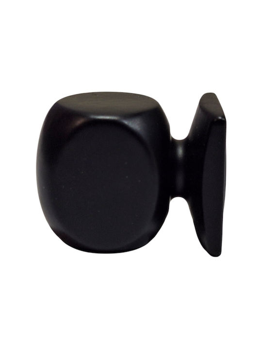 Italian Brass Furniture Knob Omp Porro 11418-000-20a1 Matte Black Diameter 25
