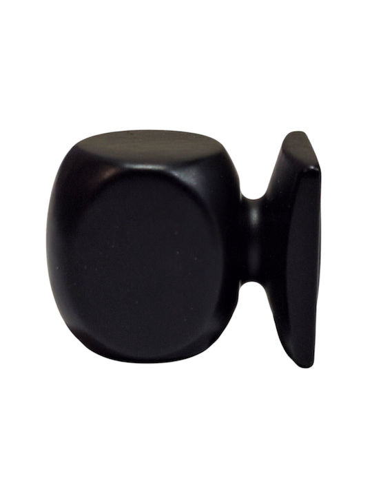 Italian Brass Furniture Knob Omp Porro 11418-000-20a1 Matte Black Diameter 25