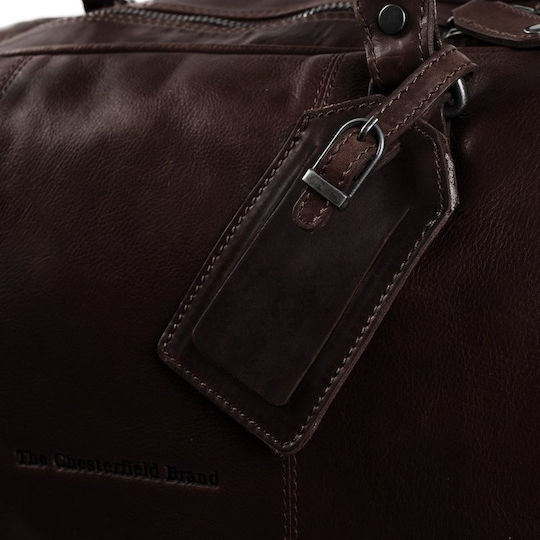 The Chesterfield Brand William Sack Voyage 43lt Brown made of Leather L53xW27xH28cm