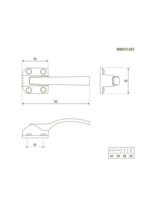 Möbelgriff Giusti Art.777 32mm Anthrazit 233-777wm032c7 Möbelgriff Giusti Art.777 32mm Anthrazit 233-777wm032c7