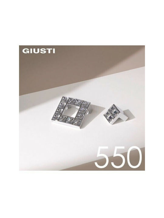 Giusti Swarovski Möbelgriffe 16mm Chrom 233-550ρ000016