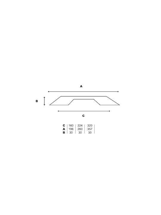 Λαβή Eπίπλου Sn 920 Deco Ματ Μαύρο 320mm