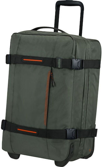 American Tourister Urban Track Σακ Βουαγιάζ 55lt Χακί με Ρόδες Υφασμάτινο Μ55xΠ20xΥ35εκ.