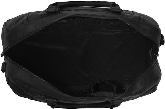 The Chesterfield Brand Kiel Σακ Βουαγιάζ 42lt Μαύρο από Δέρμα Μ52xΠ34xΥ22εκ.
